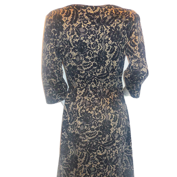 Maxi Dress LARGE NWT Stretchy Knit Long Wrap Dress HANDMADE unique rare - Picture 6 of 6